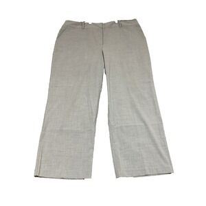 Jaclyn Smith Straight-Leg Classic‎ Flat Front Career Basic Office Pant Gray 18